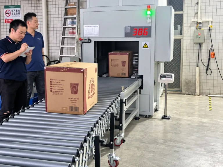 Extendable Roller Conveyor for Carton Transfer and Container Loading